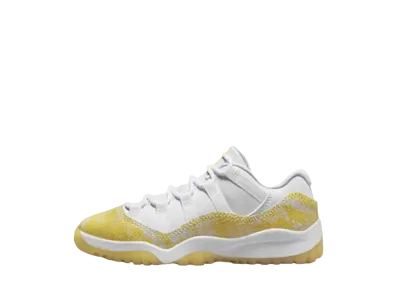 ナイキ PS エアジョーダン11 レトロ ロー "イエロー スネークスキン"(キッズ)