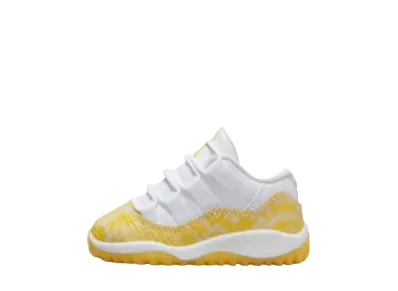 ナイキ TD エアジョーダン11 レトロ ロー "イエロー スネークスキン"(キッズ)
