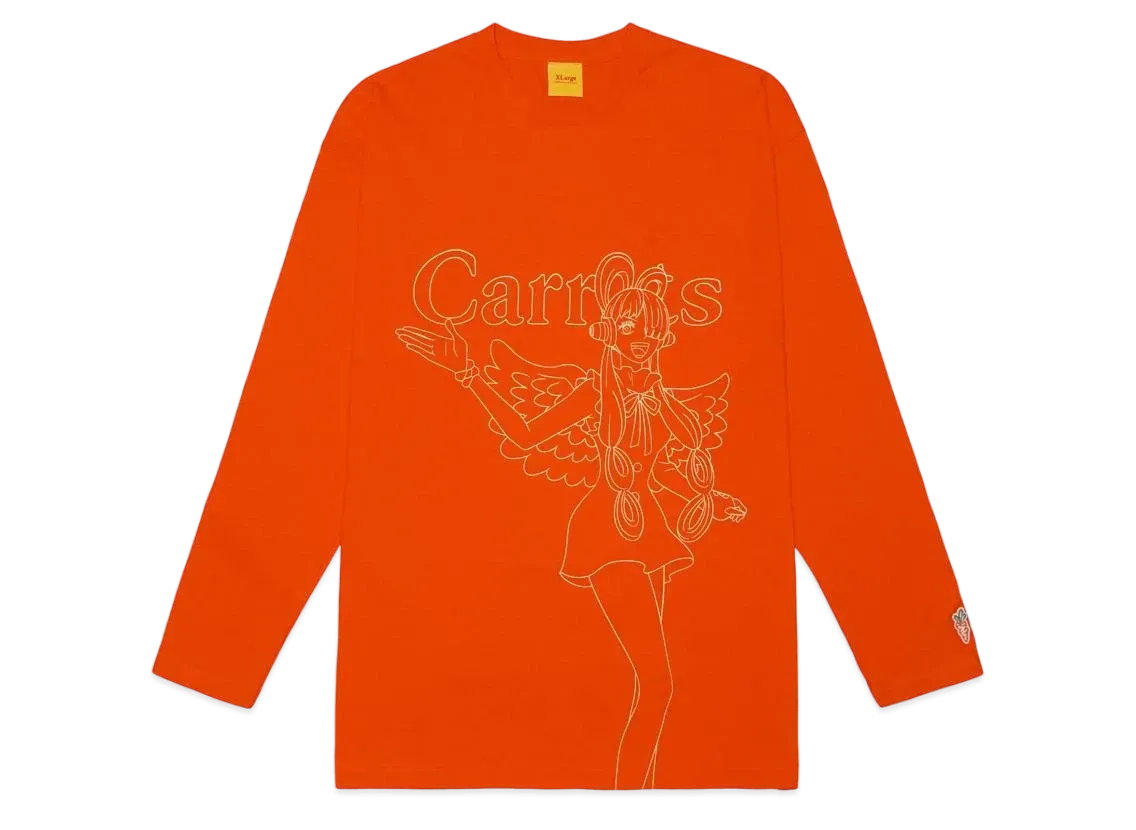 ONE PIECE FILM RED UTA x Carrots by Anwar Carrots OUTLINE L/S T-Shirt "ORANGE"