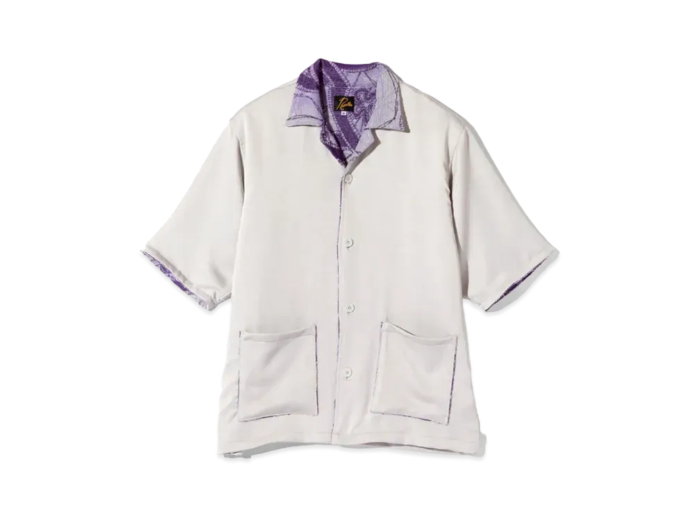 Needles for NEPENTHES Cabana Shirt - Papillon Pile Jq. "Off White"
