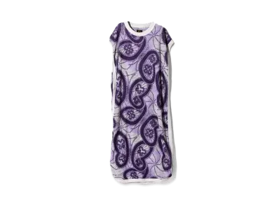 Needles for NEPENTHES Sleeveless Dress - Papillon Pile Jq. "White Purple"