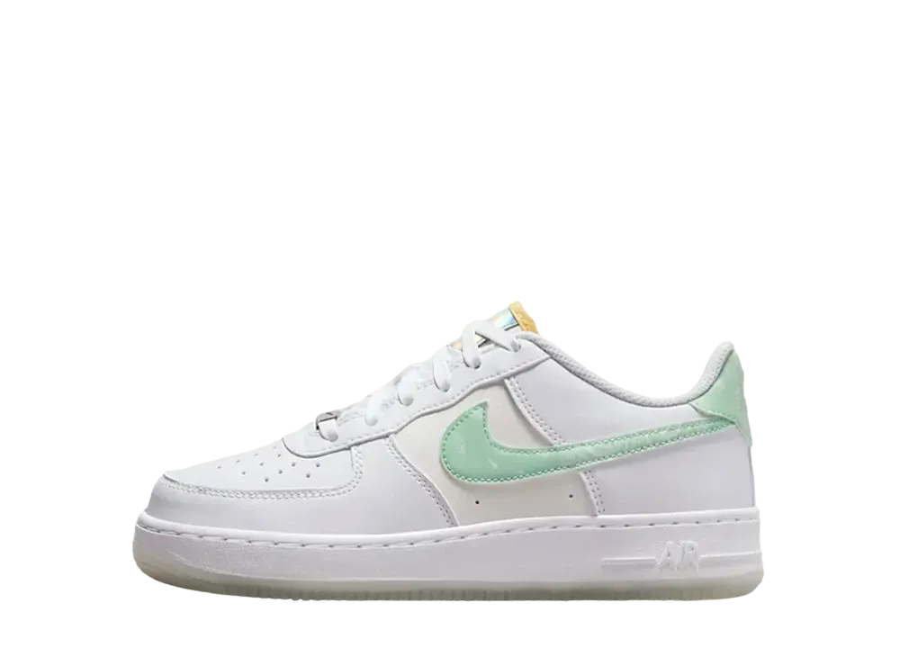 ナイキ GS エアフォース1 ロー LV8 " ホワイト/ミント フォーム"
