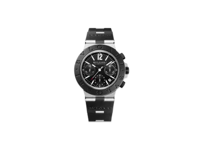 BVLGARI Aluminium Chronograph Watch "Black"