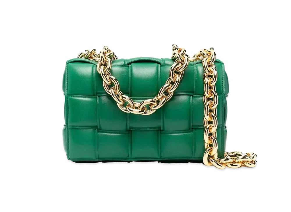 BOTTEGA VENETA グリーン スモールカセット 未使用 ボッテガ ヴェネタ BOTTEGA VENETA スモールカセット