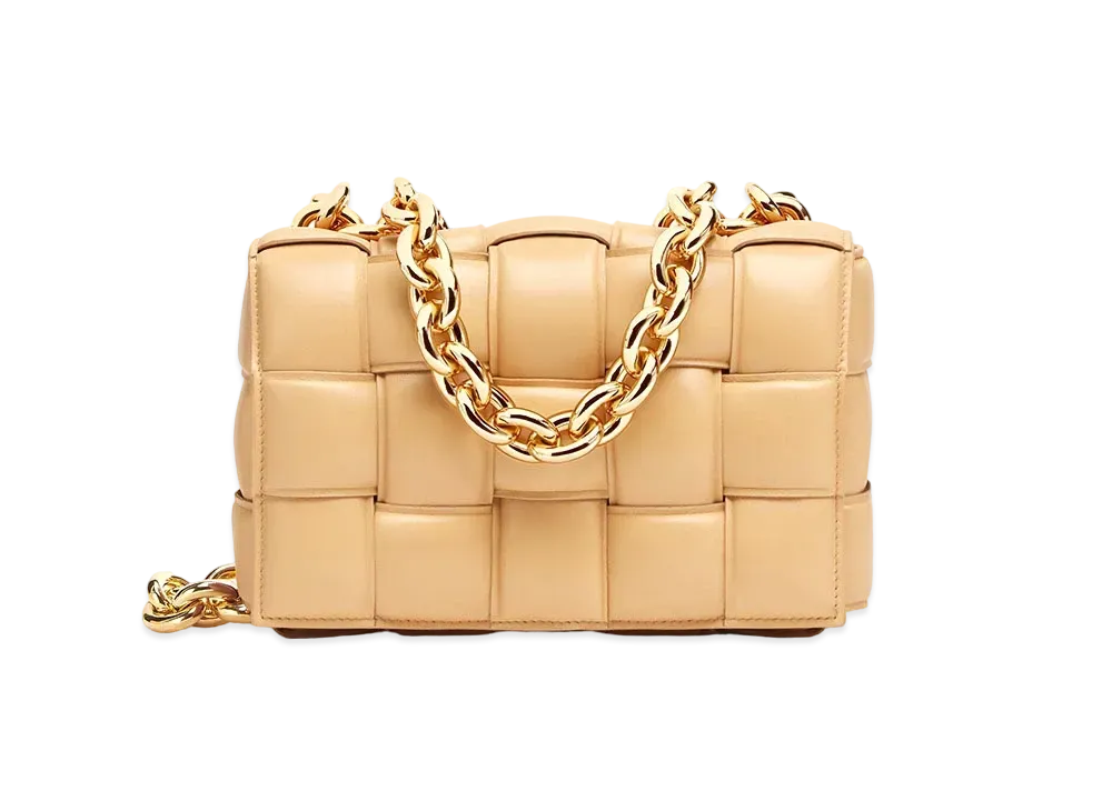 Bottega Veneta Chain Cassette "Almond"