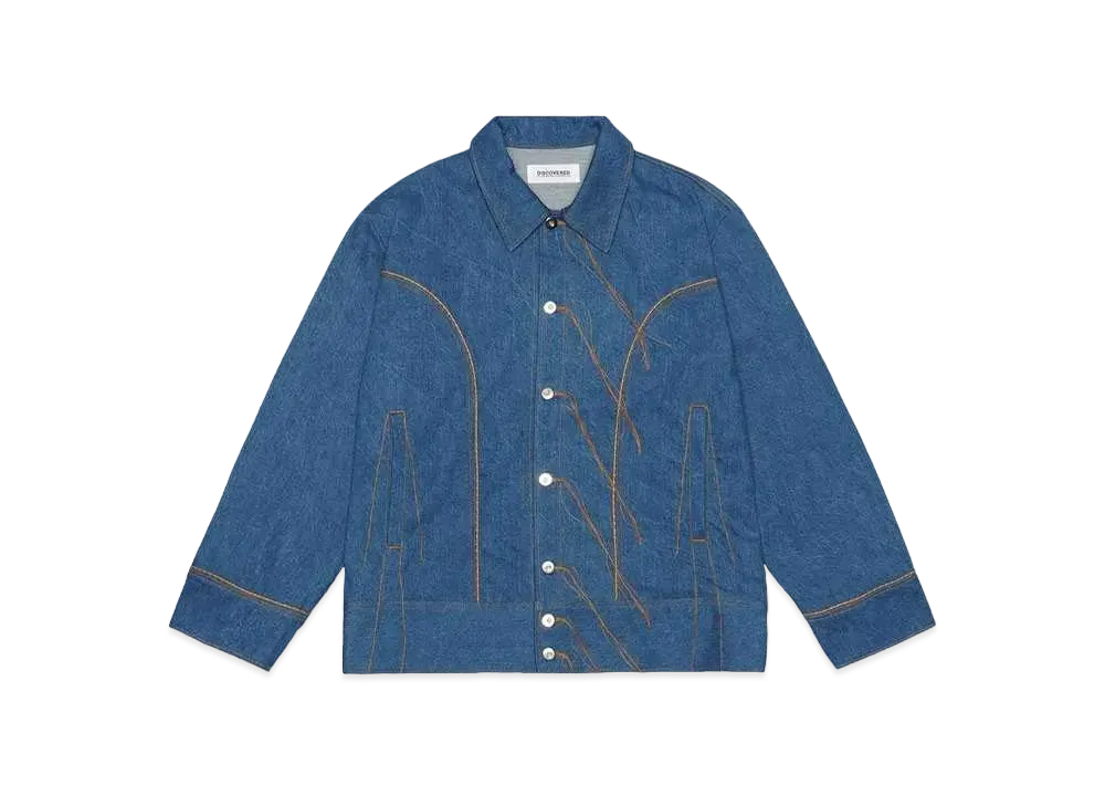 DISCOVERED DENIM WESTERN BLOUSON "INDIGO"