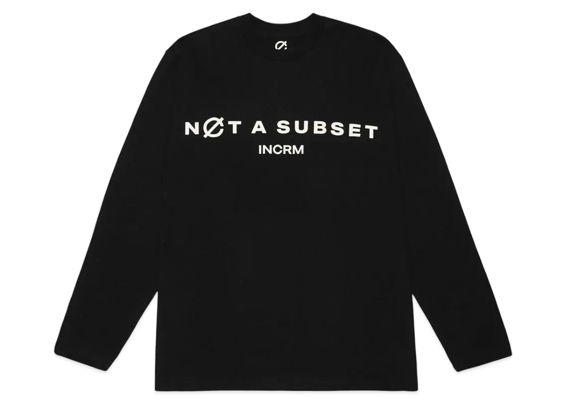 INCRM L/S T-SHIRT "BLACK"