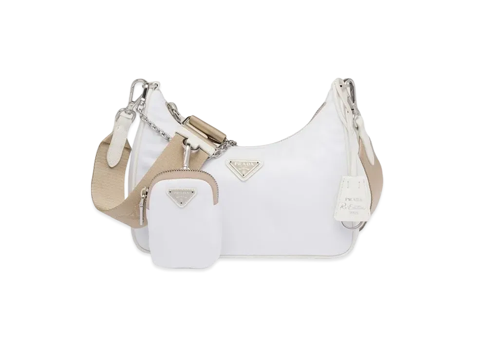 PRADA Re-Edition 2005 Re-Nylon Bag "White"