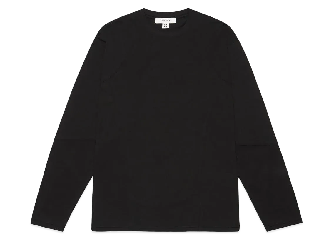 INCRM L/S T-SHIRT "BLACK"