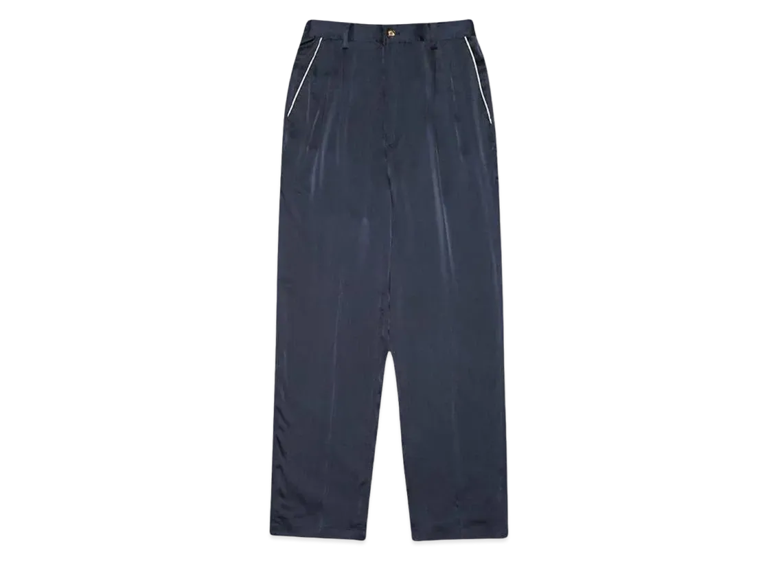 INCRM SILK PANT "NAVY"