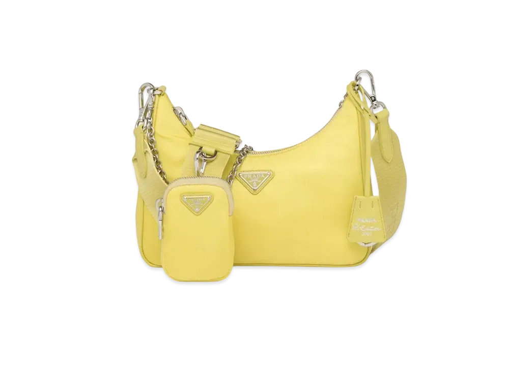 PRADA Re-Edition 2005 Re-Nylon Bag "Citron Yellow"
