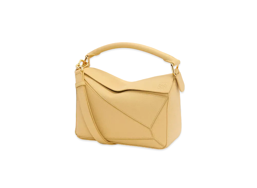 LOEWE Small Puzzle Bag In Soft Grained Calfskin "Dark Butter"