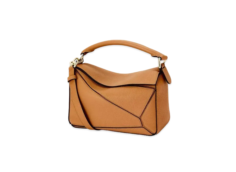 LOEWE Small Puzzle Bag In Soft Grained Calfskin "Light Caramel"