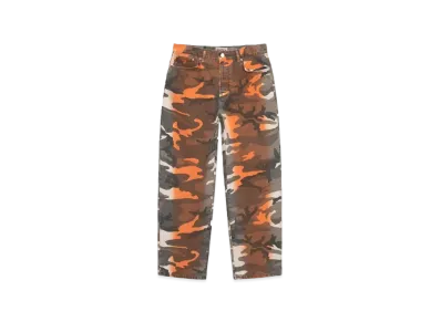 Stussy Spray Dye Big OL' Jeans "Orange Camo"
