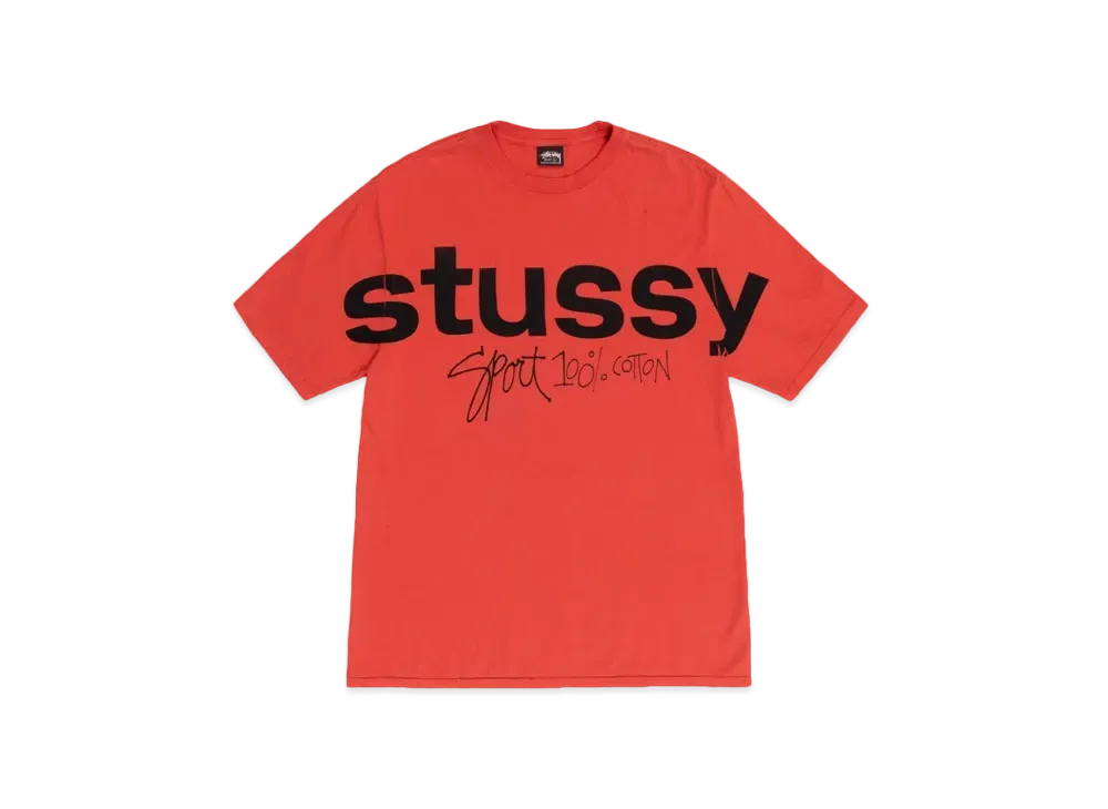 Stussy Sport 100% Pigment Dyed Tee "Tomato"