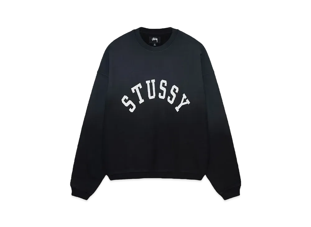 Stussy Sun Faded Oversized Crew "Black"
