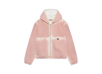 Stussy Spray Dye Hooded Work Jacket "Faded Pink"