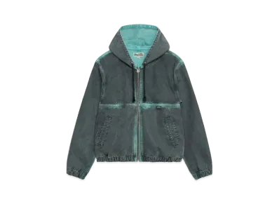 Stussy Spray Dye Hooded Work Jacket "Black"