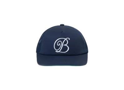 Black Eye Patch B Emblem Mesh Cap "Red"