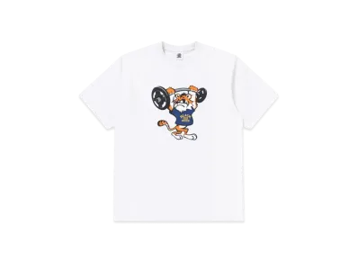 Black Eye Patch Weightlift Tee "White"