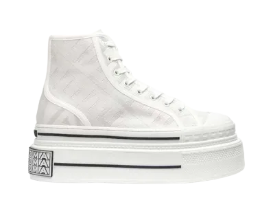 FENDI by MARC JACOBS Women's Domino Canvas High-top "White"