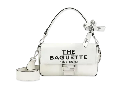 FENDI by MARC JACOBS Baguette Leather Bag "White"
