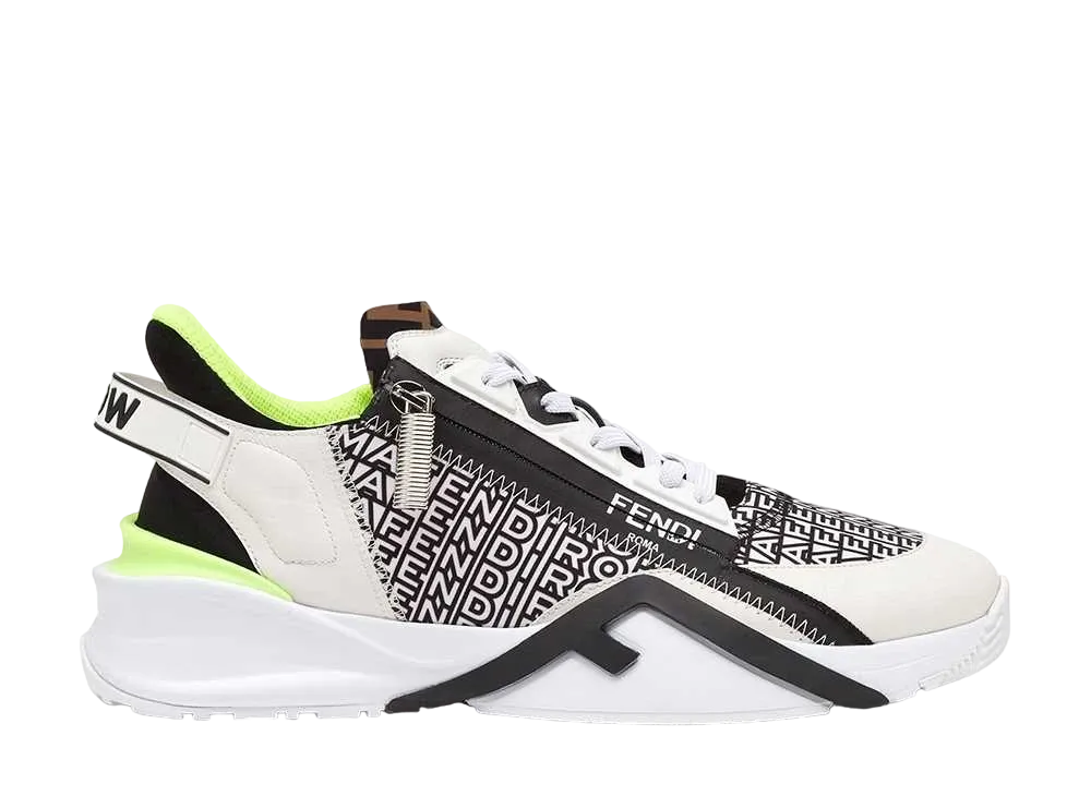 フェンディ バイ マークジェイコブス フロー ナイロン ランニングスニーカー "ホワイト"