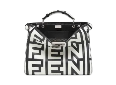 FENDI by MARC JACOBS Peekaboo ISeeU Mini Two-tone Leather Bag