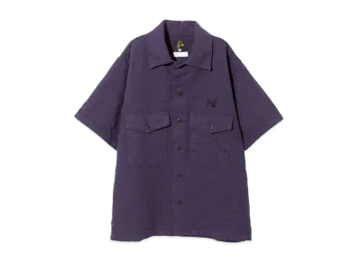 Needles x ts(s) S/S Fatigue Shirt - Paisley Jacquard "Purple"