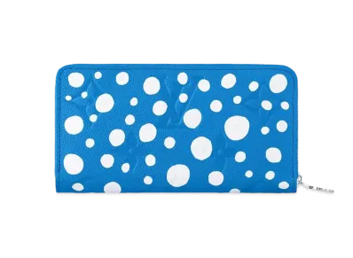 Louis Vuitton x Yayoi Kusama Zippy Wallet Monogram Empreinte Leather Infinity Dots "Bleu/Blanc"