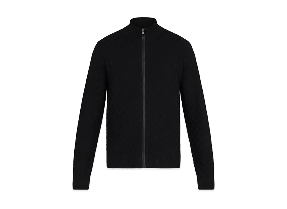 ルイヴィトン ダミエシグネチャージップスルーカーディガン 