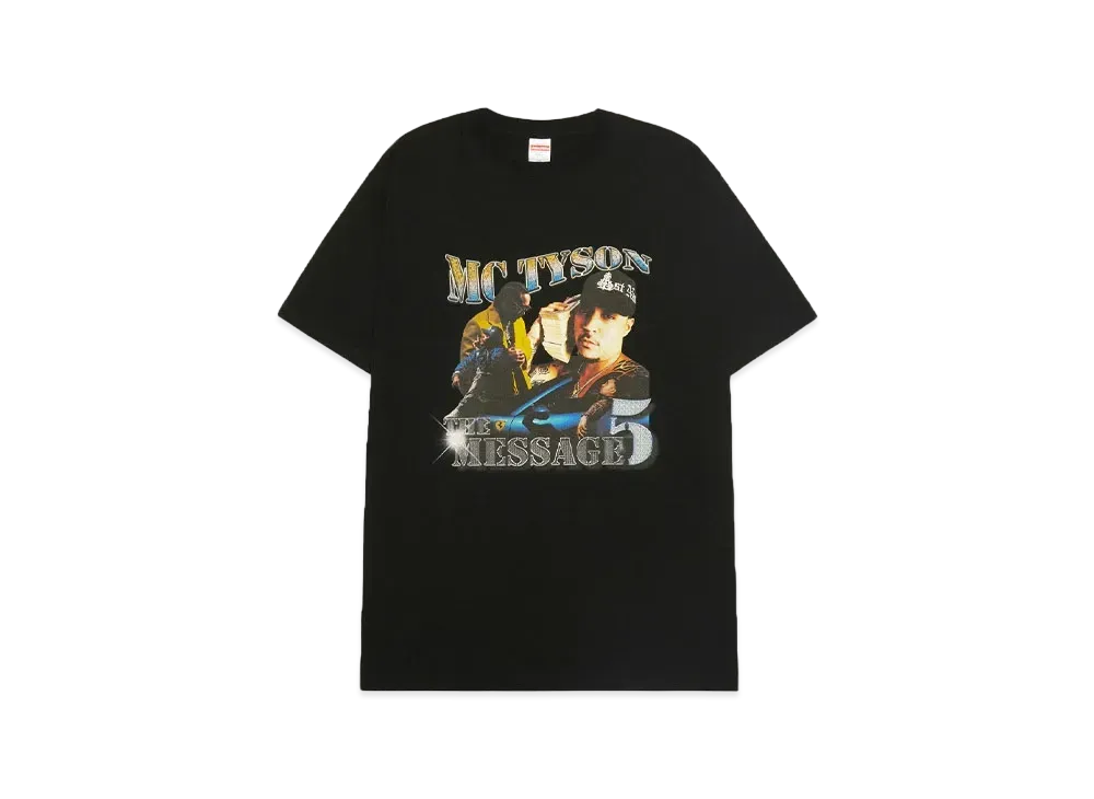 MC TYSON 【THE MESSAGE 5】 TOUR FINAL Rap T-Shirt "BLACK"