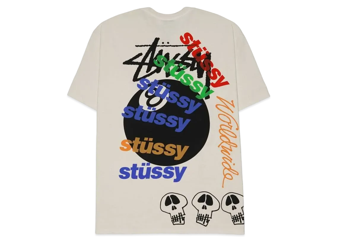 ステューシー テストストライク ピグメント ダイド Tシャツ "ナチュラル"