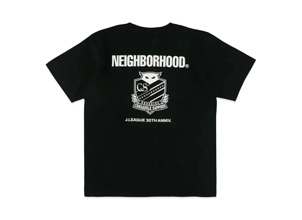 NEIGHBORHOOD x Hokkaido Consadole Sapporo Collab Short Sleeved T-shirt "Black"