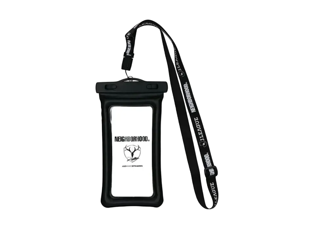 NEIGHBORHOOD x Kashima Antlers Collab Pass & Smartphone Case with Neck Strap (Waterproof) "Black"