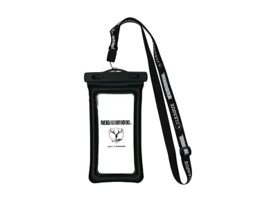 NEIGHBORHOOD x Kashima Antlers Collab Pass & Smartphone Case with Neck Strap (Waterproof) "Black"