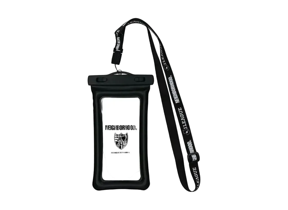 NEIGHBORHOOD x F.C. Tokyo Collab Pass & Smartphone Case with Neck Strap (Waterproof) "Black"