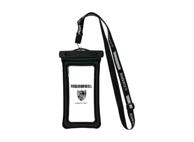NEIGHBORHOOD x F.C. Tokyo Collab Pass & Smartphone Case with Neck Strap (Waterproof) "Black"