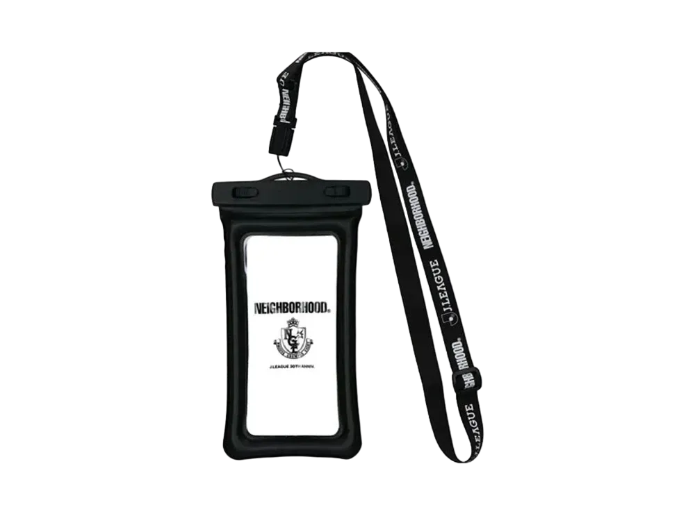 NEIGHBORHOOD x Nagoya Grampus Eight Collab Pass & Smartphone Case with Neck Strap (Waterproof) "Black"