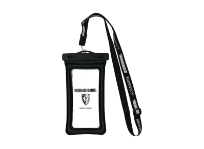 NEIGHBORHOOD x Kyoto Sanga F.C. Collab Pass & Smartphone Case with Neck Strap (Waterproof) "Black"