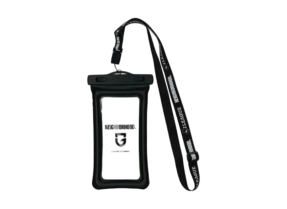 NEIGHBORHOOD x Gamba Osaka Collab Pass & Smartphone Case with Neck Strap (Waterproof) "Black"