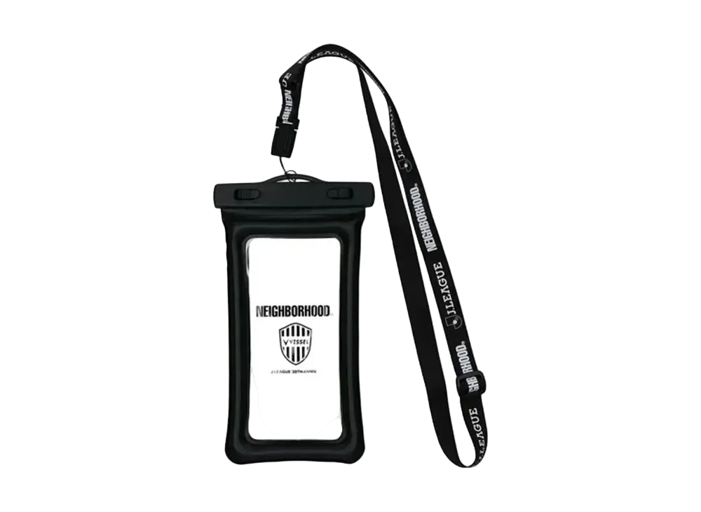 NEIGHBORHOOD x Vissel Kobe Collab Pass & Smartphone Case with Neck Strap (Waterproof) "Black"