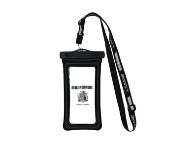 NEIGHBORHOOD x Sanfrecce Hiroshima F.C Collab Pass & Smartphone Case with Neck Strap (Waterproof) "Black"
