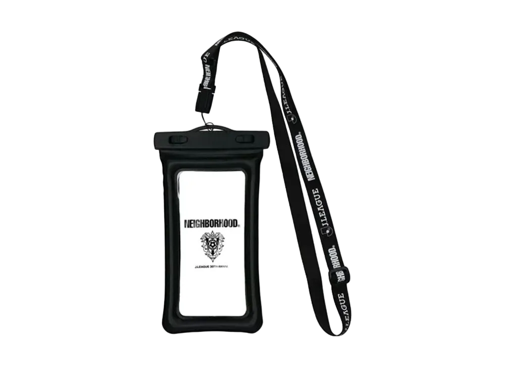 NEIGHBORHOOD x Avispa Fukuoka Collab Pass & Smartphone Case with Neck Strap (Waterproof) "Black"