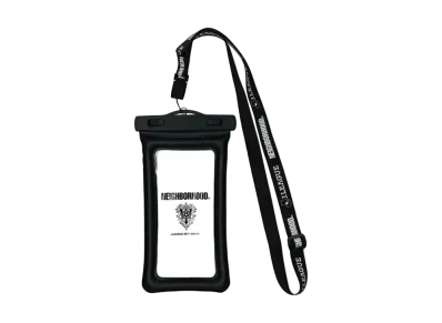 NEIGHBORHOOD x Avispa Fukuoka Collab Pass & Smartphone Case with Neck Strap (Waterproof) "Black"