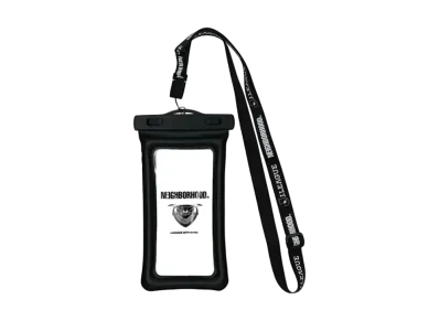 NEIGHBORHOOD x Sagan Tosu Collab Pass & Smartphone Case with Neck Strap (Waterproof) "Black"