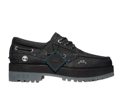 A-Cold-Wall* × Timberland Future 73 3 Eye Boat Shoes "Black"