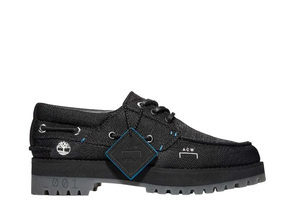 A-Cold-Wall* × Timberland Women's Future 73 3 Eye Boat Shoes "Black"