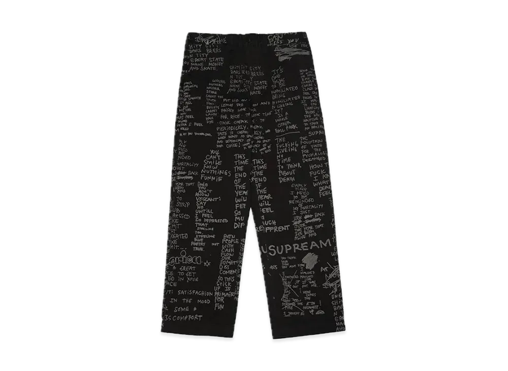 Supreme Gonz Poems Chino Pant "Black"