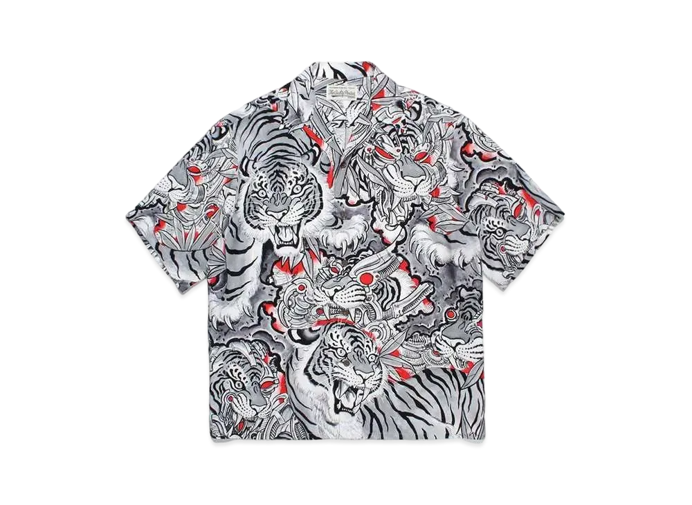 WACKO MARIA Tim Lehi / Hawaiian Shirt "Mono"